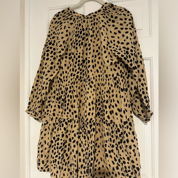 NWT Vineyard Vines Tan and Black Leopard Print Dress - Picture 8 of 8